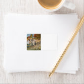 Vrouwen die aardappelen graven etiket (Insitu)