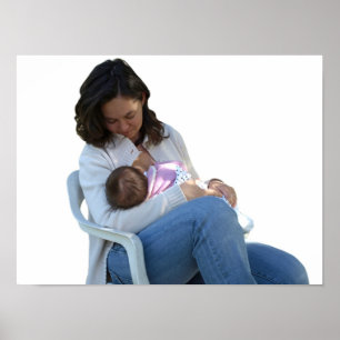 Vrouwen die borstvoeding geven poster