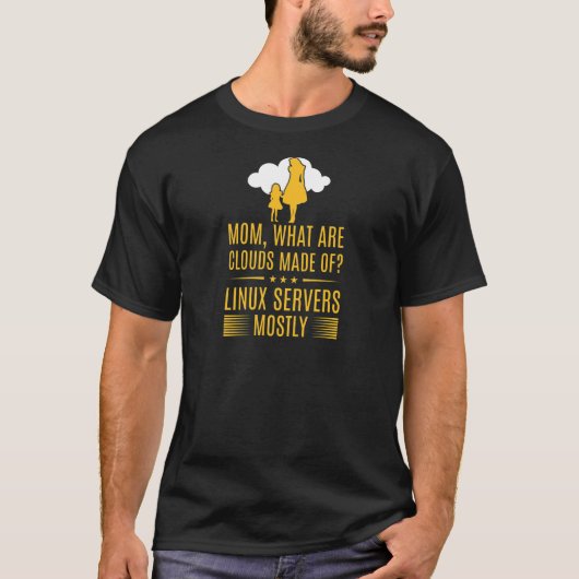 Vrouwen die Clouds maken van Linux Cloud Comput T-shirt (Voorkant)