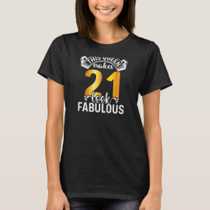 Vrouwen die deze koningin 21 jaar 21 jaar verbluff t-shirt
