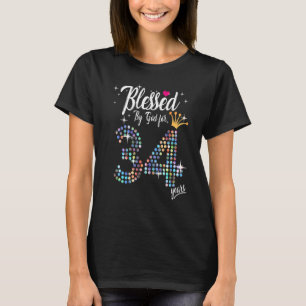 Vrouwen die door God zijn geblesseerd voor 34 jaar T-shirt