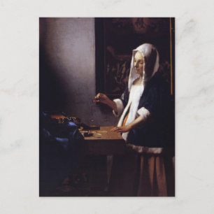 Vrouwen die een balans houden briefkaart