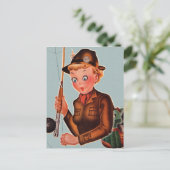 vrouwen die Gevist vliegen Briefkaart (Staand voorkant)