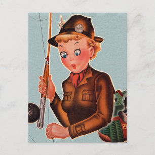  vrouwen die Gevist vliegen Briefkaart