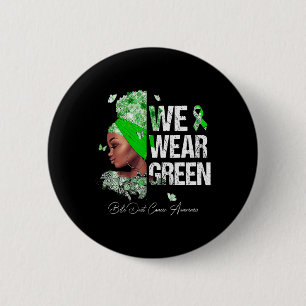Vrouwen die groen dragen Galblaaswegkanker bewustz Ronde Button 5,7 Cm