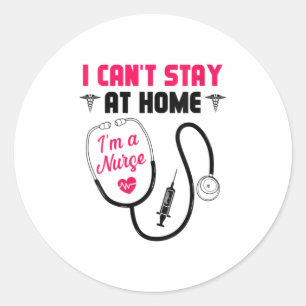 Vrouwen die ik niet thuis mag blijven Ik ben een v Ronde Sticker