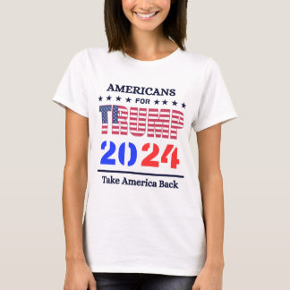 Vrouwen die ik zal zijn, terug Donald Trump 2024 T-shirt
