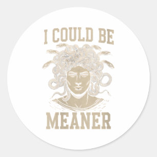 Vrouwen die ik zou kunnen zijn Betekenis Medusa Gr Ronde Sticker