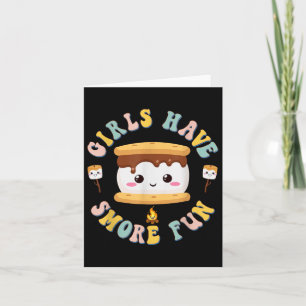 Vrouwen die Kawaii Smores Meisjes kamperen hebben Kaart