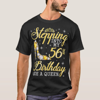 Vrouwen die mijn 56ste verjaardag binnenvallen als t-shirt