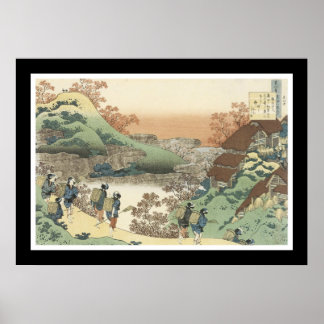 Vrouwen die naar huis terugkeren (zwart) poster