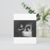 Vrouwen die op Vliegtuig rijden Briefkaart (Staand voorkant)