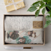  vrouwen die Petten dragen met handschrift Frans Tissuepapier (Geschenk)