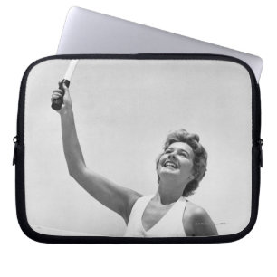 Vrouwen die Tennis spelen 2 Laptop Sleeve