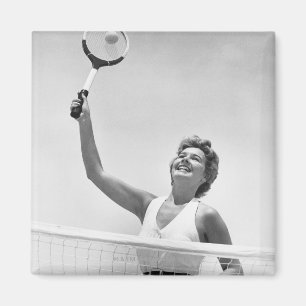 Vrouwen die Tennis spelen 2 Magneet