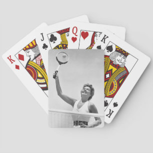 Vrouwen die Tennis spelen 2 Pokerkaarten