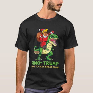 Vrouwen Dinotrump Grappige Trump Rijden Dinosaurus T-shirt