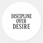 Vrouwen discipline over verlangen _ stoïcijns Moti Ronde Sticker (Voorkant)