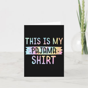 Vrouwen Dit is mijn pyjama PJ Top Teen Boys Girls Kaart