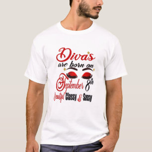 Vrouwen diva's worden geboren op 8 september Maagd T-shirt