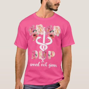 Vrouwen DNP Caduceus Nurse Doctor of Nursing Pract T-shirt
