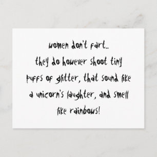 Vrouwen doen geen flauw briefkaart