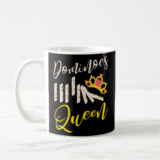 Vrouwen Dominoes Queen Funny Game Dominos Player Koffiemok