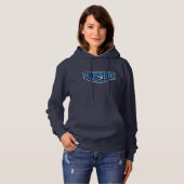 Vrouwen donkere hoodie (Voorkant volledig)