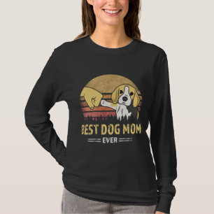 Vrouwen dragen de beste beagle mam in de rug t-shirt