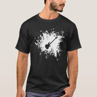Vrouwen dragen gitaarbalspeler voor muzikanten. t-shirt