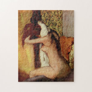 Vrouwen drogen haar nek door Edgar Degas Legpuzzel