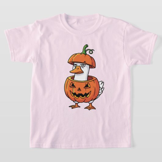 Vrouwen Duck Pumpkin Halloween Tee Shirts. T-shirt (Laagn)