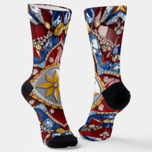 Vrouwen duurzame sokken met Colombiaanse kleuren