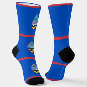 Vrouwen duurzame sokken met vlag van Guam, VS