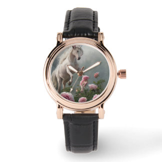 Vrouwen E-Watch, Eenhoorns, Diverse Straps & Kleur Horloge