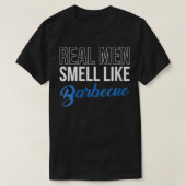 Vrouwen Echte Mannen smoren net als barbecue barbe T-shirt (Design voorkant)