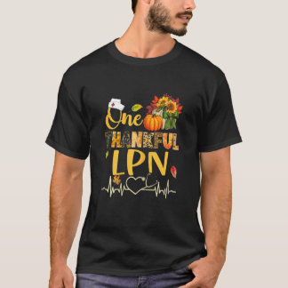 Vrouwen Een Dankbaar LPN Verpleegster Pompoen Stet T-shirt