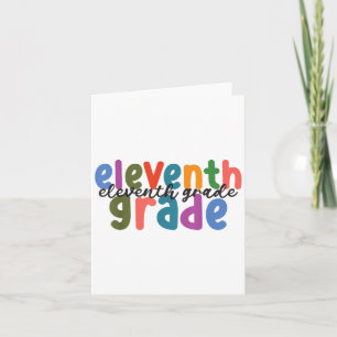Vrouwen eerste dag terug naar school elfde 11e kla kaart