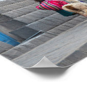 Vrouwen en Alpacas, Cusco, Peru Poster (Hoek)