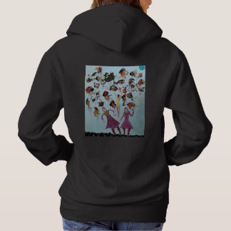 Vrouwen en gezichten schilderen hoodie