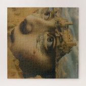 Vrouwen en kasteel surrealisme legpuzzel (Horizontaal)