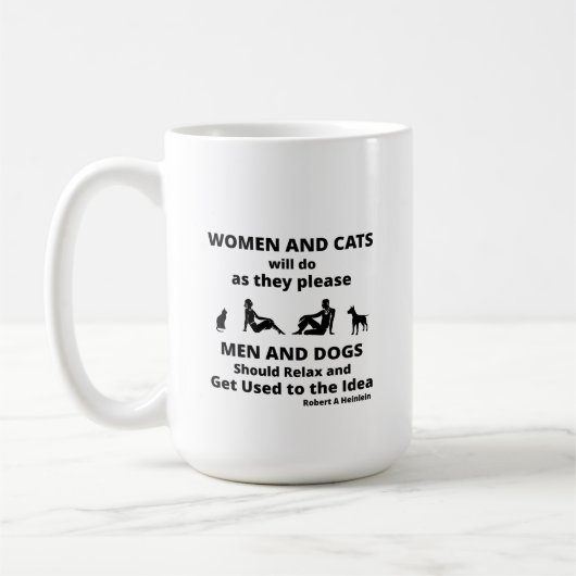 Vrouwen en katten Funny Coffee Mok (Links)