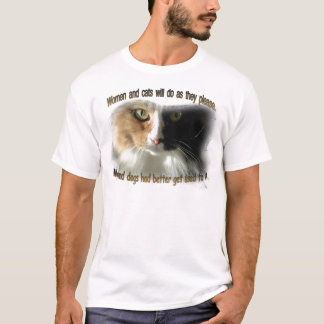 Vrouwen en katten... t-shirt