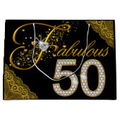 Vrouwen Fabulous 50 Verjaardag Groot Cadeauzakje (Voorkant)