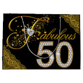 Vrouwen Fabulous 50 Verjaardag Groot Cadeauzakje (Achterkant)