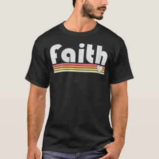Vrouwen Faith Retro Stijl Inspirerend  Mot T-shirt