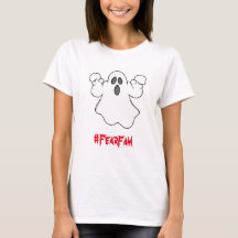 VROUWEN #FEARFAM GHOST T-SHIRT