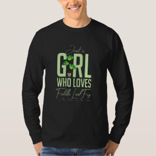 Vrouwen Fiddle Leaf Fig Ficus Lyrata Verzorging Bo T-shirt