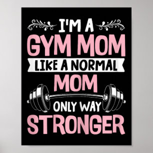 Vrouwen Fitness Spier Oefening Gym Mom Ba Poster