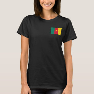 Vrouwen Fleece Zip Jogger met vlag van Kameroen T-shirt
